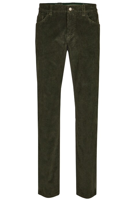MENS Stretch Corduroy Madison Corduroy Broek Donker Groen