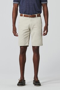 Meyer B-Palma Modern Cotton Twill Gabardine Stretch Bermuda Beige