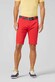 Meyer B-Palma Modern Cotton Twill Gabardine Stretch Bermuda Rood