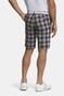 Meyer B-St. Andrews Check Organic Cotton Bermuda Marine