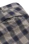 Meyer B-St. Andrews Check Organic Cotton Bermuda Marine
