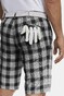 Meyer B-St. Andrews Check Organic Cotton Bermuda Zwart
