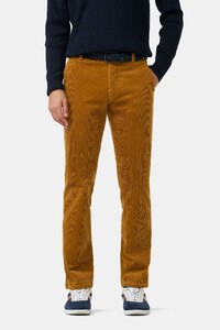 Meyer Bonn Active Corduroy Organic Cotton 2-Way Stretch Corduroy Broek Amber