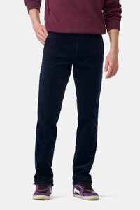 Meyer Bonn Active Corduroy Organic Cotton 2-Way Stretch Corduroy Broek Navy
