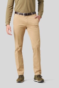 Meyer Bonn Constant Color Cotton Flat-Front Broek Camel