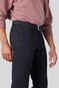 Meyer Bonn Constant Color Cotton Flat-Front Broek Navy