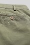 Meyer Bonn Constant Color Cotton Flat-Front Broek Olive