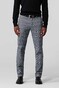 Meyer Bonn Contrasting Glen Check Organic Cotton Broek Blauw