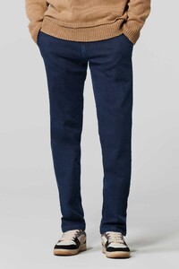 Meyer Bonn Cotton Tencel Luxury Denim Jeans Marine