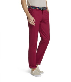 Meyer Bonn Exclusive Cotton Silk Subtle Stretch Pants Dark Red