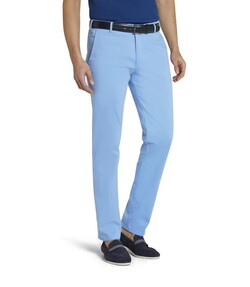 Meyer Bonn Exclusive Solid Color Cotton Stretch Broek Licht Blauw