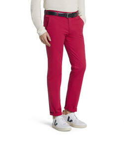 Meyer Bonn Exclusive Solid Color Cotton Stretch Pants Dark Red