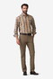 Meyer Bonn Luxury Cotton Silk 2-Way Stretch Broek Bruin