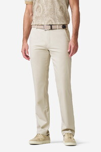 Meyer Bonn Luxury Cotton Silk 2-Way Stretch Broek Licht Zand