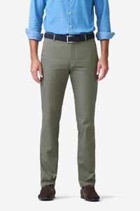 Meyer Bonn Luxury Cotton Silk 2-Way Stretch Broek Olive