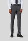 Meyer Bonn Modern Fine Gabardine Bistretch Wool Blend Broek Midden Grijs