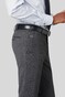 Meyer Bonn Modern Fine Gabardine Bistretch Wool Blend Broek Midden Grijs