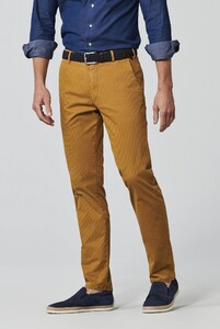 Meyer Bonn Modern Micro Structure Organic Cotton 2-Way Stretch Pants Cinnamon