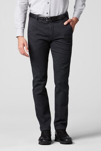 Meyer Bonn Modern Super-Stretch Wool-Look Broek Antraciet