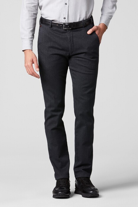 Meyer Bonn Modern Super-Stretch Wool-Look Broek Antraciet