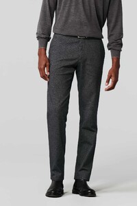 Meyer Bonn Modern Super-Stretch Wool-Look Broek Grijs
