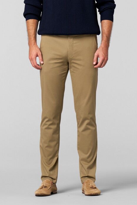 Meyer Bonn Organic Cotton Micro Pattern Broek Camel