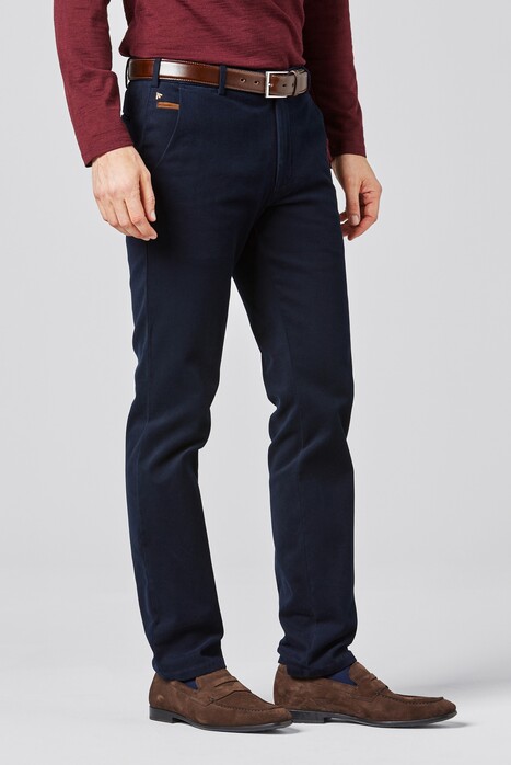 Meyer Bonn Super-Stretch Luxury Heavy Twill Organic Cotton Broek Navy