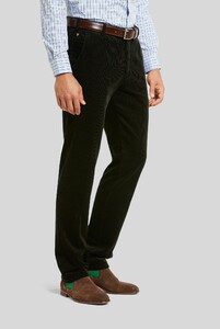 Meyer Bonn Superstretch Premium Corduroy Corduroy Broek Dark Opal Green