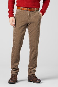 Meyer Bonn Superstretch Premium Corduroy Corduroy Broek Licht Bruin