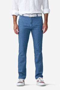 Meyer Bonn Ultralight 2-Way Stretch Organic Cotton Blend Denim Jeans Light Blue