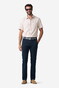 Meyer Bonn Ultralight Flat-Front Organic Cotton Blend Denim Broek Navy