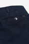 Meyer Bonn Ultralight Flat-Front Organic Cotton Blend Denim Broek Navy