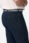 Meyer Bonn Ultralight Flat-Front Organic Cotton Blend Denim Broek Navy