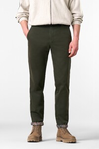 Meyer Bonn Uni Color Thermal Fine Twill Pants Dark Olive