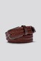 Meyer Braid Elastic Super Stretch Leather Riem Dark Brown