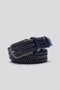 Meyer Braid Elastic Super Stretch Leather Riem Navy