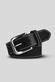 Meyer Casual Leather Uni Color Riem Zwart