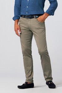 Meyer Chicago Fine Cotton Texture 2-Way Stretch Pants Stone