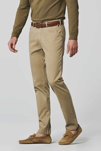 Meyer Chicago Organic Cotton Two-Tone Super-Stretch Broek Zand