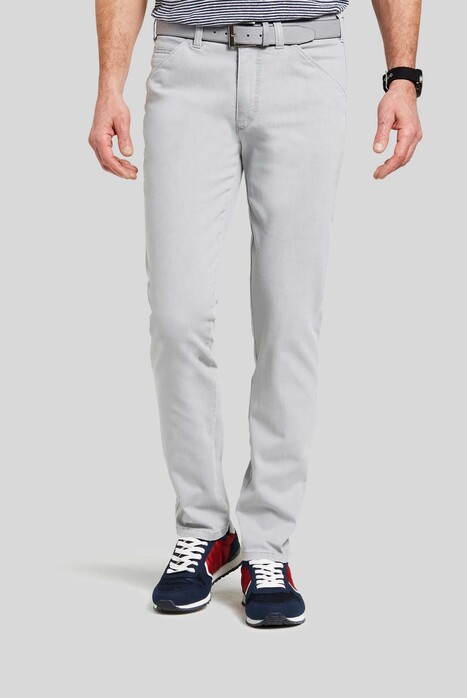 Meyer Chicago Subtle Two-Tone Denim Super-Stretch Jeans Licht Grijs
