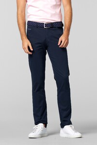 Meyer Chicago Ultralight Organic Cotton Two-Way Stretch Micro Texture Pants Marine