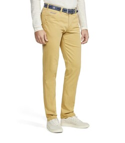 Meyer Chicago Uni Color Fine Texture Canvas Look Délavé Pants Corn