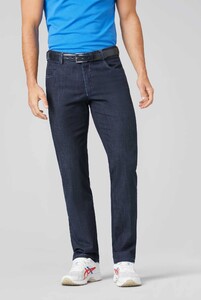 Meyer Diego Cross Denim Swing Pocket Organic Cotton Jeans Dark Evening Blue