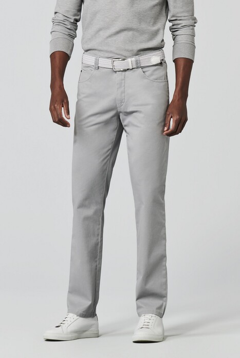 Meyer Diego Organic Cotton Summer Twill Swing Pocket Broek Grijs