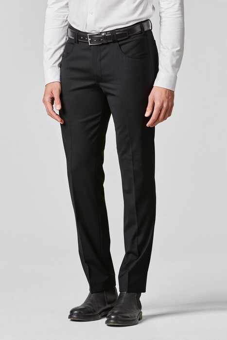 Meyer Diego Swing Pocket Fine Tropical Wool Broek Zwart