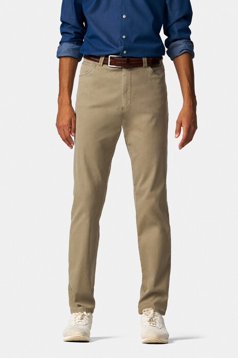 Meyer Dublin Active Flex Super Microstructure 2-Way Stretch Broek Stone