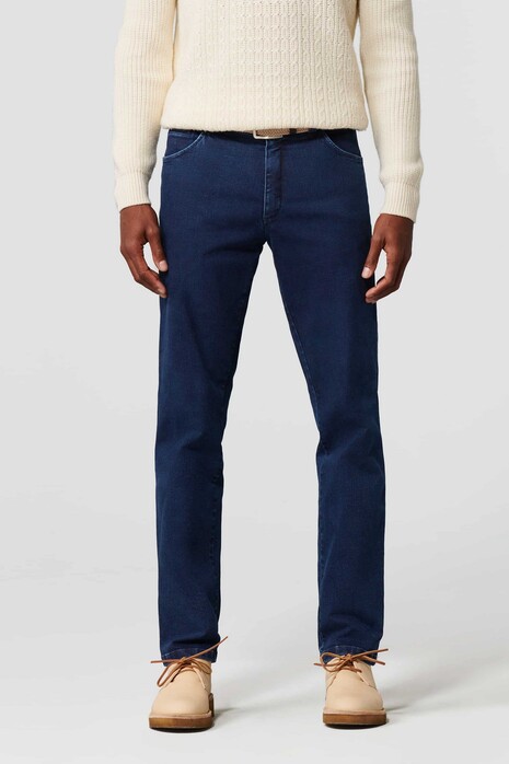 Meyer Dublin Performance Super Stretch Denim Organic Cotton Blend Jeans Blue Stone