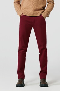 Meyer Dublin Swing Pocket Fine Twill Organic Cotton Subtle Stretch Pants Burgundy