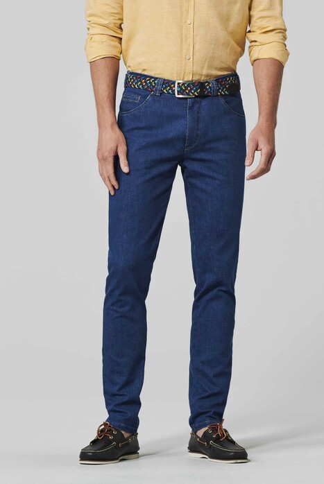 Meyer Dublin Ultralight Coolmax Denim Swing Pocket Organic Cotton Jeans Blue Stone