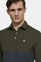 Meyer Justin Active High Performance Longsleeve Color Block Polo Olive-Multi